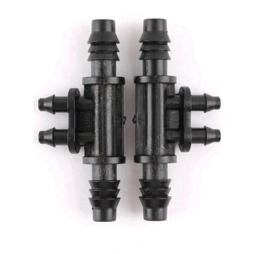 10pcs 8/11 mm Hose to 4/7 mm Hose 4-way Connector Sprinkler Irrigation Drip Irrigation Supplies For Family Garden Park Lawn