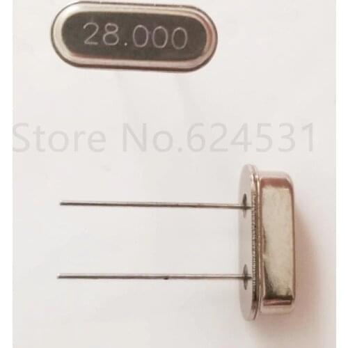10pcs HC-49S In-Line Passive Quartz Crystal Crystal 28MHZ 28.000MHZ 28M Resonator