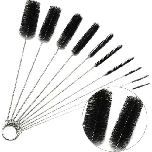 10pcs/set nylon Brush Multi-Functional Tools Brush Spray Brush cleaning Drink Straws Sewing Machines Paint Cleaning Brush