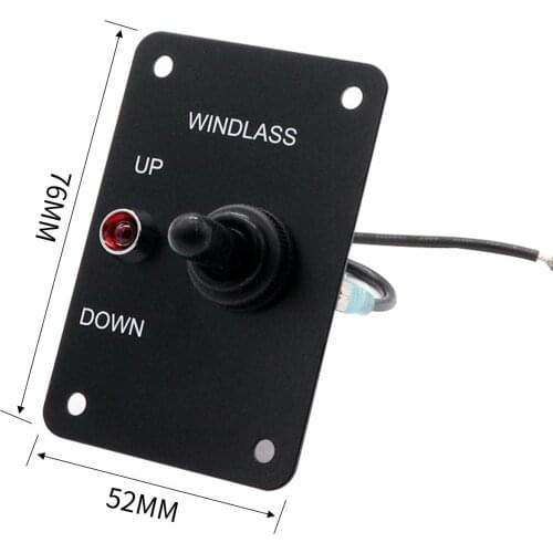 12V 15A Anchor Windlass UP&Down Toggle Switch Control Panel For Marine Boat