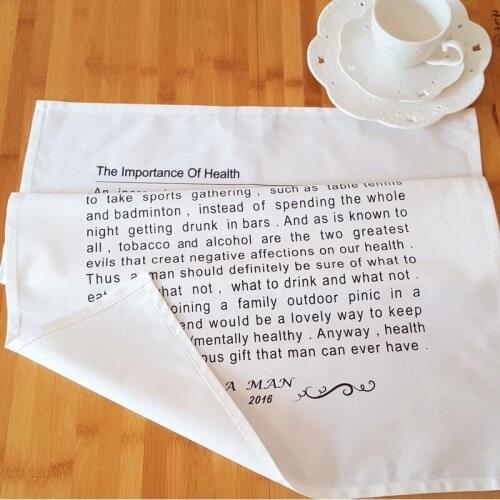 3pcs/set ABC assorted Linen/ Cotton printing Dishtowel Napkin Kitchen Towel Tea Towel Cleaning Cloth Ultra durable pano de prato