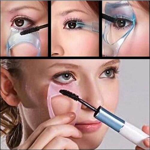 3 In 1 Makeup Mascara Shield Guard Eyelash Tool Curling Comb Lashes Curlers Applicators Comb Beauty Cosmetic Tools