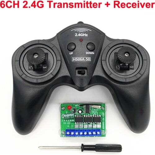 6CH 2.4G Remote Control 6-15V/3.6-6V 50M Distance Large/Small Power Transmitter Receiver for RC Toy Car/Boat Model DIY Accessori
