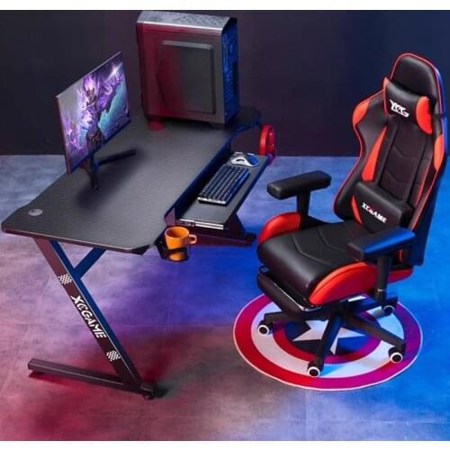 Black fashion table desktop computer desk family anchor cute girl gamimg desk students dormitory sturdy high-end study table