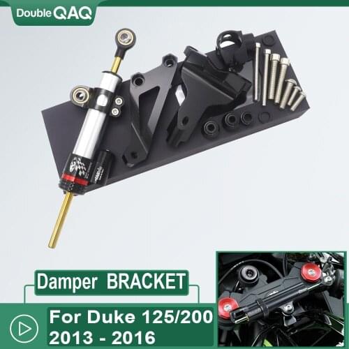 For Duke 390 200 2013 2014 2015 2016 Steering Damper Mounting Bracket Kit Duke125 Duke390 Stabilizer Reversed Safety Control