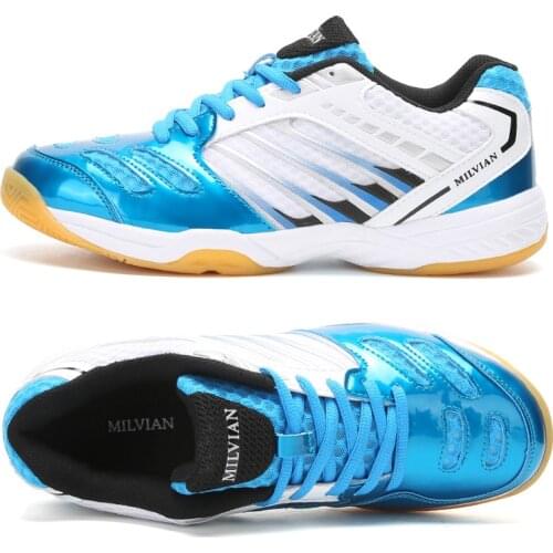 Breathable Mens Badminton Shoes Professional Table Tennis Shoes Women Men Tennis Sneakes Light Weight Badminton Sneakers Couples