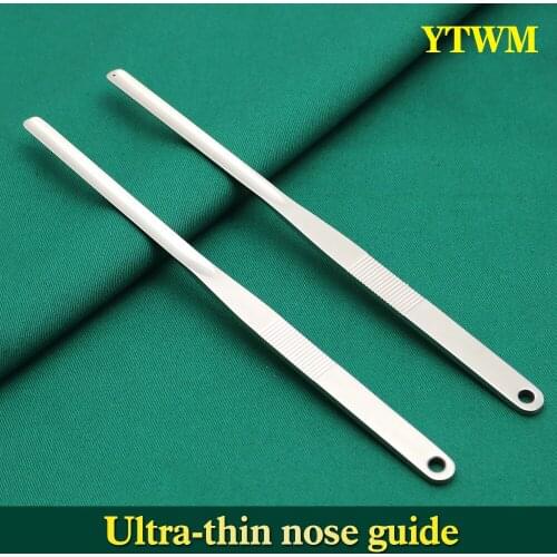 Nasal surgery tool stainless steel ultra-thin nasal prosthesis guide tool with holes without holes