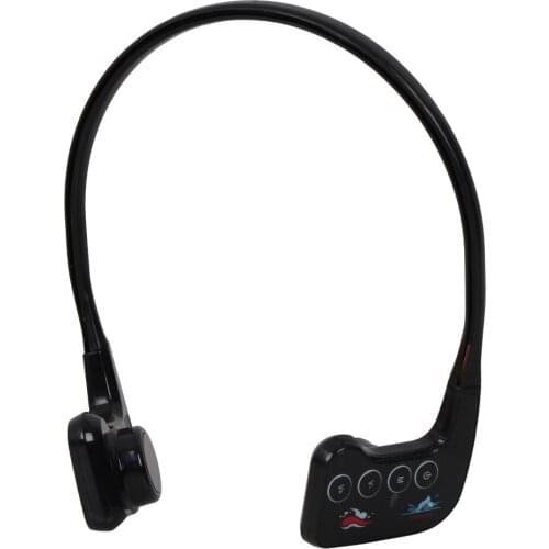 IPX8 Underwater Waterproof Swimming Headphone Open Ear Audio Bone Conduction Mp3 Player with FM Radio for Jogging Running 8GB