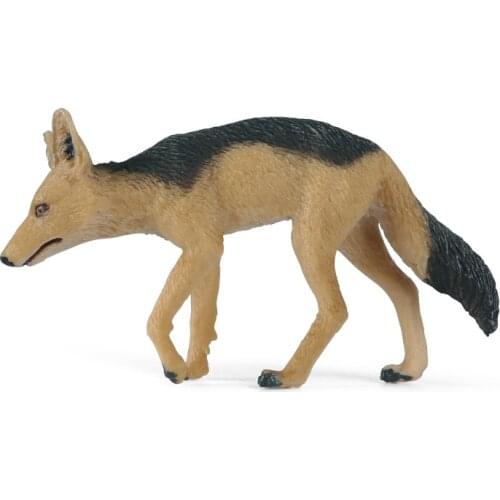 Jackal Animal Figure Collectible Toys Wild Animal Action Figures Kids Plastic Cement Toys