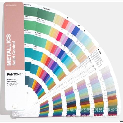 655 Colors 2019 New Edition Pantone Metallics Color Guide Solid Coated Card GG1507A