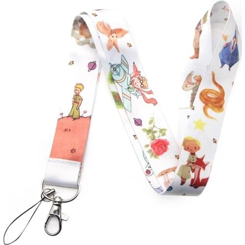 Little Fox and Prince Lanyard Keychain Lanyards for Key Badges ID Cell Phone Rope Neck Straps Accessories Gifts