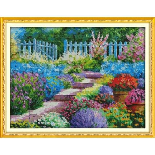 Colorful rural (2) cross stitch kit 14ct 11ct count printed canvas stitching embroidery DIY handmade needlework