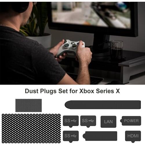 Anti-dust Silicone Dust Plugs Set Dust-proof Suit For Xbox Series X Console Video Game Consoles Games Accessories Drop Shipping