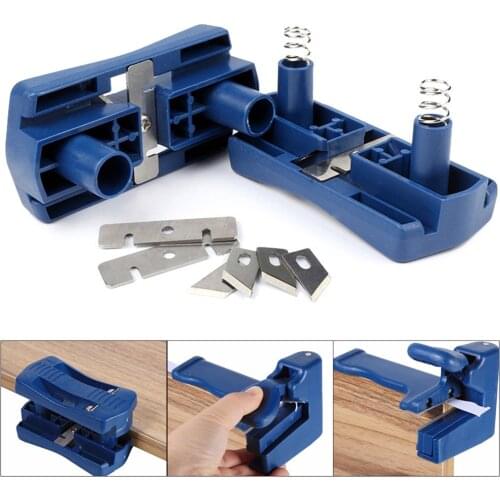 Edge Banding Machine Trimming Device Block Device Wood Double Edge Head and tail Trimmer for Carpenter PVC Binding Strip