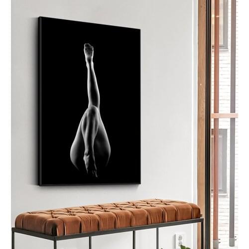 Modern Portrait Art Canvas Paintings Womans Sexy Long Legs Posters And Prints Nude Women Pictures for Room Wall Decoration