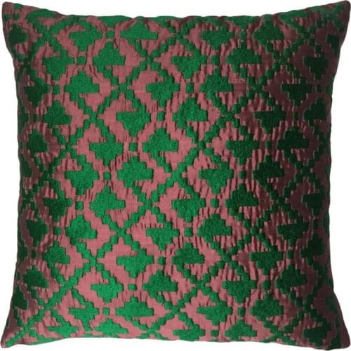 Cushion Home Decor 100 Silk Ornamental Handmade Embroidered Design Award Winner Turkey Anatolian Motifs Decoration Pillow