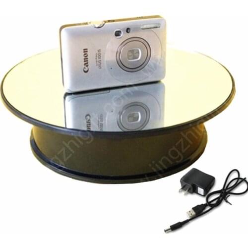 20Cm 1kg Mirror Glass Turning Top Display Stand Rotary Display Turntable for jewelry &mobile phone display