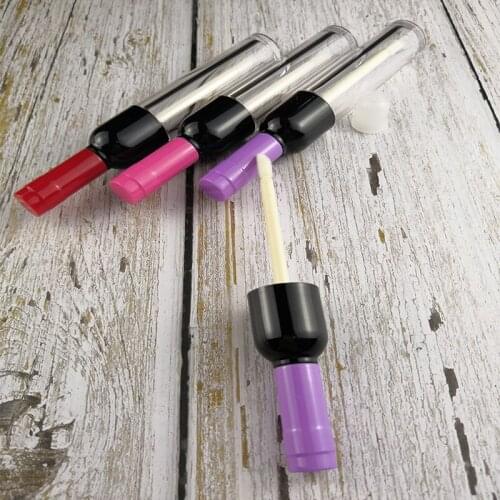 5ml Empty Clear red wine bottle Lip Gloss Tube Lip Balm Bottle Container Empty Cosmetic Plastic DIY Lip Gloss Refillable Bottles