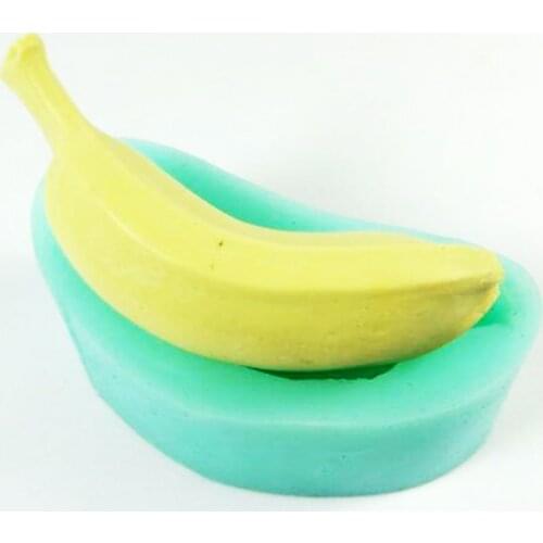 Silicone Mold Fruit Molds Banana Shape Soap Mould Short or Long Two Size Handmade Soap Molds Fondant Cake Mold Silica Gel PRZY