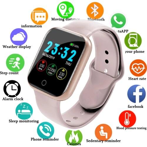 Hollvada Smart Watch Heart Rate Fitness Sport Smartwatch Men Women ladies Whatsapp For IOS Android watch relogio inteligente