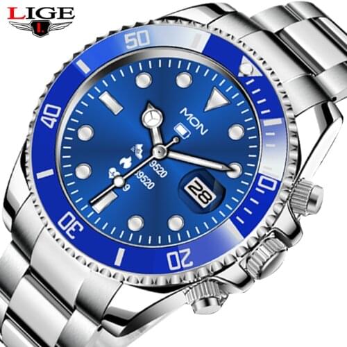 LIGE Bluetooth Call Smart Watch Men Multi-Sports Watches Support TFT Card Music Control Waterproof Smartwatch For Android IOS