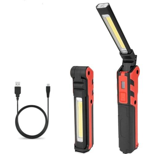 Super Bright Flashlamp Portable Lighting Built-in Battery LED COB Flashlight Torch for Camping Fishing Hunting Lamp
