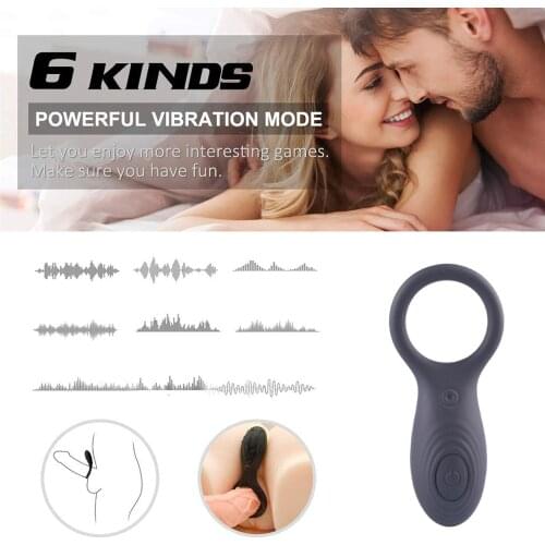 Vibrating Cock Ring Penis Rings Sex Toys Sex Articles Mens Vibrator Necklace Delays Early Locking Of Mens Fine Toys