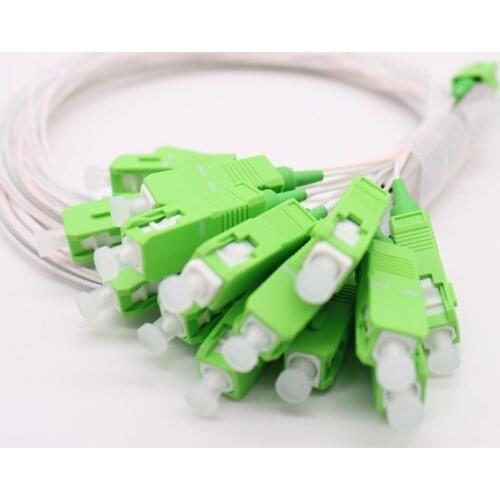 High quality 30pcs/lot Best price FTTH PLC Splitter 1X16 SC/APC SM 0.9mm G657A1 1m PVC Fiber Optic Splitter SC APC