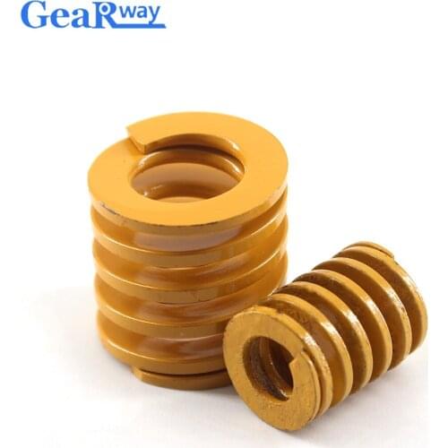 Gearway Yellow Compression Spring TF50x50/50x55/50x60/50x70/50x75mm Lightest Loading Spiral Stamping Compression Die Spring