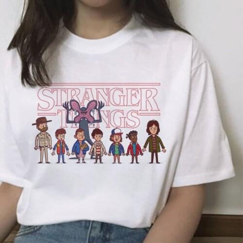 Stranger things 3 t shirt Eleven 2019 women new tshirt hip hop 90s gothic female clothing femme streetwear kawaii Upside Down