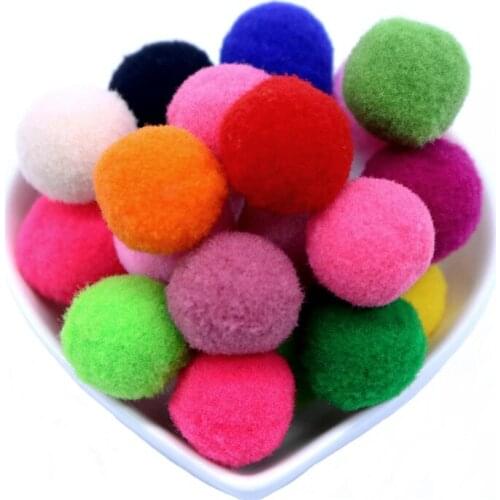 10 15 20 25 30 mm Soft Pompom Balls Fluffy Plush Ball Artificial Fake Flowers Decor DIY Crafts Toys Sewing Garment Accessories
