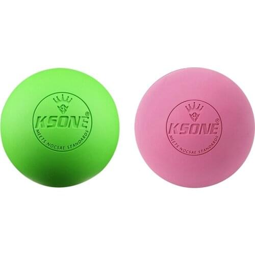 2x KSONE 6.3cm Fascia Ball Lacrosse Ball Yoga Muscle Relaxation Pain Relief Portable Physiotherapy Ball 5 & 3