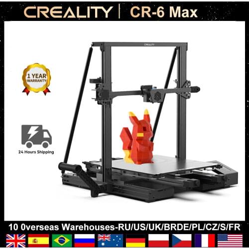 Creality CR-6 Max 3D Printer 400x400x400mm AutoLeveling Filament Detection DIY Printer Kit with Silent Mainboard Touchscreen