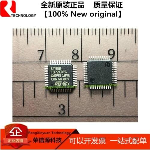 5 pcs/lot STM32F072CBT6 LQFP48 STM32F072 ARM®-based 32-bit MCU, up to 128 KB Flash, crystal-less USBFS 2. 100% New original