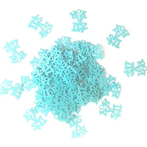 90G/1500PCS PVC Its A girl /Boy Table Confetti Scatters Baby Shower Party Decorations Favors Christening Party Accessories
