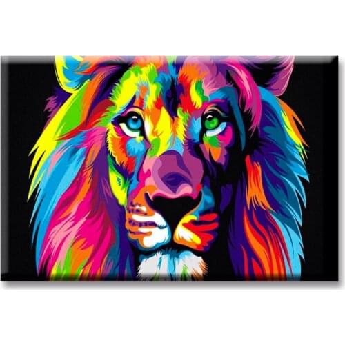 Abstract lion poster Wall Art Oil Painting On Canvas Printed Painting Pictures Decor painting large living room Wholesale
