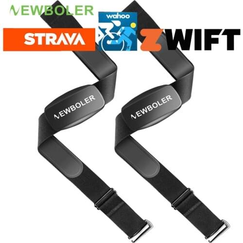 ANT+ & Bluetooth 4.0 Heart Rate Sensor Monitor Chest Strap Bike GPS Computer Bicycle Wahoo Garmin Zwift Strava iGPSPORT Bryton