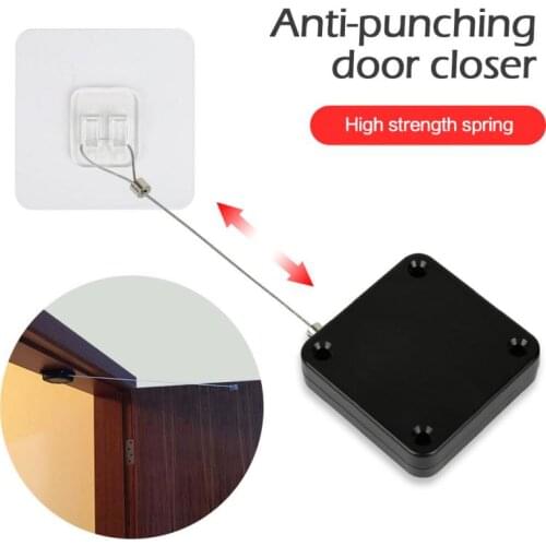 1pc Automatic Door Closer Sensor Gate Punch Free Home Office Bedroom Portable Door Closers , Home Accessories , Tools , TXTB1