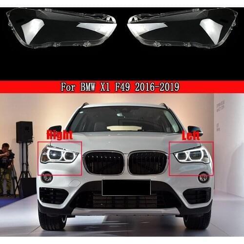 Car Headlight Lens For BMW X1 F49 2016 2017 2018 2019 Headlamp Cover Lens Glass Shell Front Headlamp Transparent Lampshade Auto