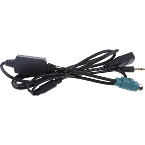 Car Stereo Music Adapter Support for Apple Android Phone Connection to Car Audio Playback Music Charging 1.5m