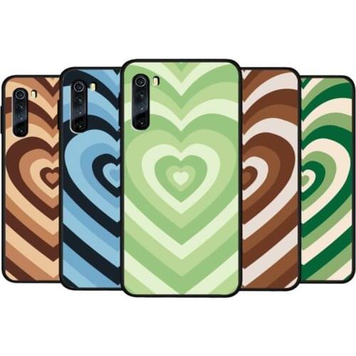 Girly Heart Circle Phone Case For Xiaomi Redmi 4X 5 Plus 6 6A 7 7A 8 8A 9 Note 4 8 T 9 Pro Cover