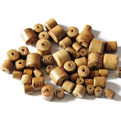 Cylinder Shape Natural Wenge Wood 6mm 8mm 12mm Loose Beads lot for DIY Crafts Earring Necklace Bracelet Jewelry Making