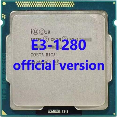 E3-1280 3.5Ghz/3.9Ghz 8mb Cache 95W LGA1155 8-Threads Intel Xeon CPU Processor 4-Core For B75 H61 Motherboard DDR3 1066/1333