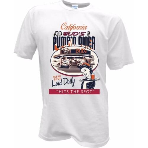 2019 Fashion 3D T-Shirt Hot 2019 Rude Top Tee Round Neck Restaurant Vintage Biker 50er Rock n Roll custom design T shirts