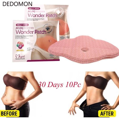 30Days 10pc Slimming Patch Belly Slim Patch Abdomen Weight Loss Fat Burner Navel Stick Slimer Body Shape Navel Paste Belly Waist