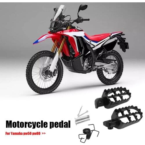 Motorcycle Foot Pegs Pedals Aluminum Alloy Footrests for YAMAHA PW50 PW80 Honda XR50R CRF50 CRF70 CRF80 CRF100F Motorbike