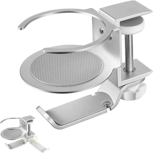 Aluminum alloy Earphone Holder Hook Under Desk Headphone Stand Gaming Headset Hanger With Adjustable Clamp For Headsets Bags