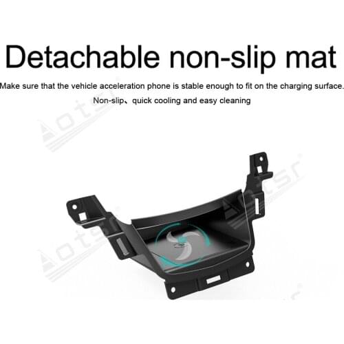 QI Wireless Quickly Fast Charge Special On-Board Phone Charge Panel Android For Cadillac XT5 2018 Car Non-slip Car Accessories