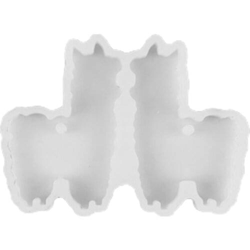 R2LE Heart Shape Mold Woman Pendant Earrings Keychain Silicone Mold with Hole Moon Shape Resin Casting Mold Craft