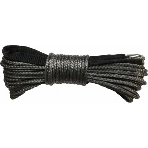 High quality 5mm x 15m synthetic winch cable lines uhmwpe rope with sheath car accessories
